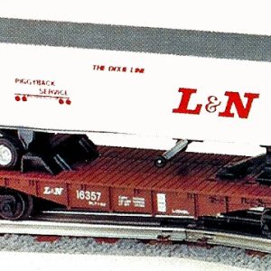 LIONEL 16357 LOUISVILLE & NASHVILLE FLATBED WITH TRAILER