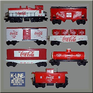 K-LINE K-1805 COCA COLA CLASSIC TRAIN SET WITH TRANSFORMER