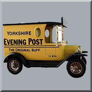 Lledo Days Gone DG612 1915 MODEL T VAN YORKSHIRE EVENING POST