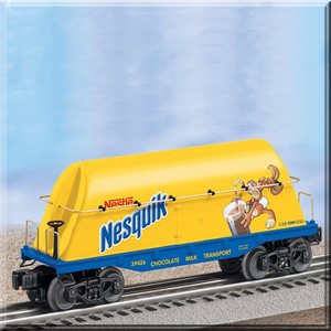 LIONEL 39426 NESTLE NESQUICK FLATCAR WITH MILK CONTAINER