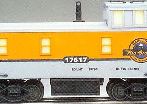 LIONEL 17617 DENVER AND RIO GRANDE CABOOSE