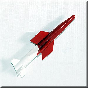 LIONEL 610-4162-010 RED OVER WHITE ROCKET