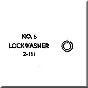 Lionel Part 2-111 split ring lockwasher