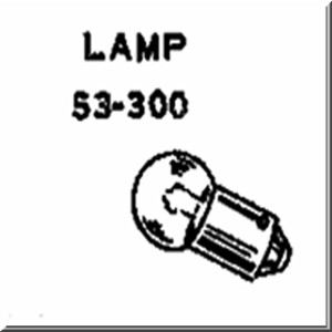 Lionel Part 53-300 14 volt clear bulb