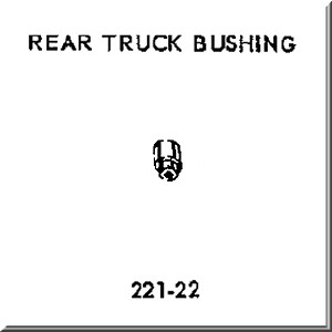 Lionel Part 221-22 bushing for rear truck