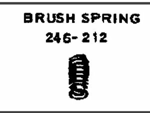 Lionel Part 246-212 scout brush spring
