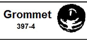 Lionel Part 397-4 rubber grommet for 397 base