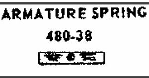 LIONEL PART 480-38 armature spring