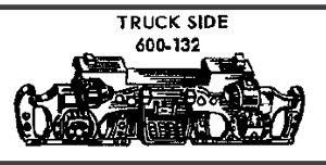 LIONEL PART 600-132 truck side black