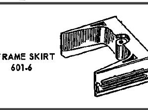 LIONEL PART 601-6 frame skirt