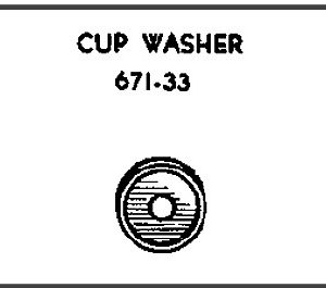 LIONEL PART 671-33 cup washer