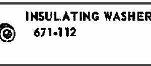 LIONEL PART 671-112 collector insulating washer - fiber