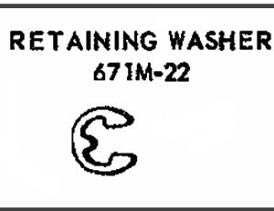 LIONEL PART 671M-22 retaining ring