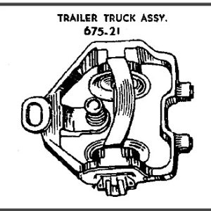 LIONEL PART 675-21 trailer truck