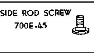 LIONEL PART 700E-45 side rod screw