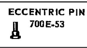 LIONEL PART 700E-53 valve gear pin