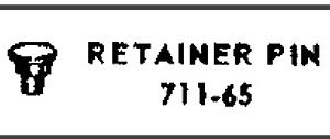LIONEL PART 711-65 retainer pin