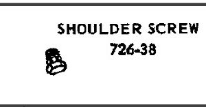 LIONEL PART 726-38 valve gear screw