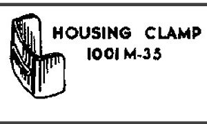 LIONEL PART 1001M-35 housing clamp