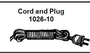 LIONEL PART 1026-10 cord and plug