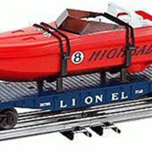 LIONEL 26785 LIONEL LINES O27 FLATCAR WITH POWER BOAT