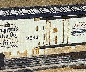 LIONEL 9842 SEAGRAMS GIN BILLBOARD REEFER