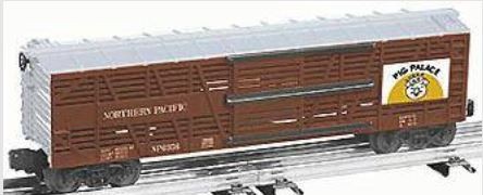 LIONEL 19560 NORTHERN PACIFIC BI-LEVEL STOCK CAR