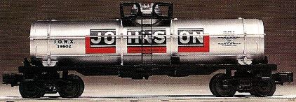LIONEL 19602 JOHNSON OIL COMPANY SINGLE DOME TANK CAR