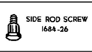 LIONEL PART 1684-26 side rod screw