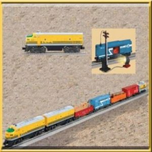 LIONEL 31727 2291W RIO GRANDE FREIGHT AND  24528 2379T RIO GRANDE F3 NON-POWERED A-UNIT TRAIN SET