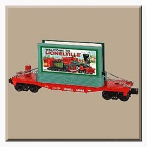 LIONEL 36064 LIONEL LINES FLATCAR WITH BILLBOARD