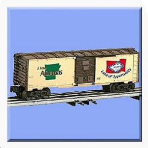 LIONEL 29915 I LOVE ARKANSAS BOXCAR