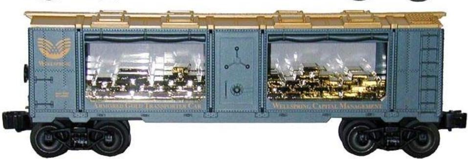 LIONEL 19667 WELLSPRING CAPITAL MANAGEMENT MINT CAR