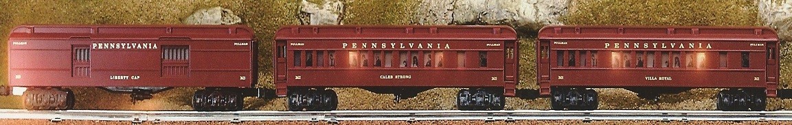 LIONEL 29003 PENNSYLVANIA MADISON PASSENGER CARS 4 PACK