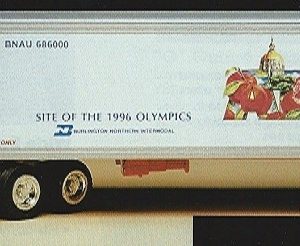 K-LINE K-810902TT BURLINGTON NORTHERN ATLANTA" HEAVY HAULER TRACTOR TRAILER"