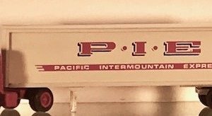 WINROSS P.I.E. PACIFIC INTERMOUNTAIN EXPRESS TRACTOR AND TRAILER TRUCK