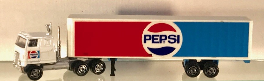 ERTL 1425 TRANSTAR II PEPSI MACK TRACTOR TRAILER TRUCK