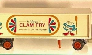 WINROSS HOWARD JOHNSON'S THE FLAVOR OF AMERICA CLAM FRY TRACTOR TRAILER TRUCK
