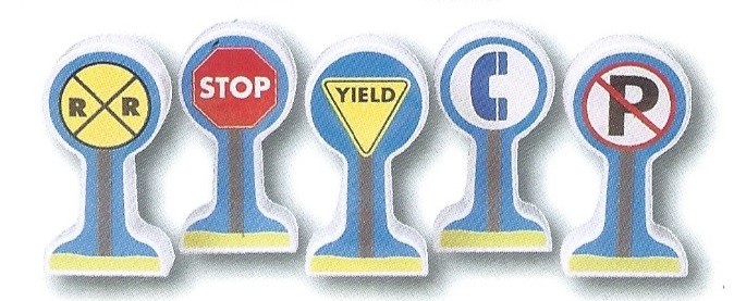 LIONEL 75002 LITTLE LIONEL PRESCHOOL SIGN PACK 5 PIECE SET