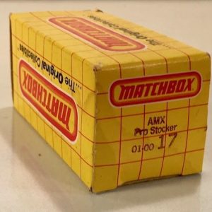 MATCHBOX 17 AMX PRO STOCKER CAR EMPTY BOX