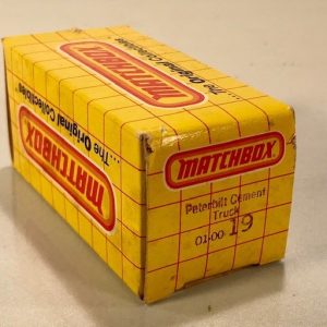 MATCHBOX 19 PETERBILT CEMENT TRUCK EMPTY BOX