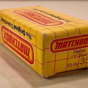 MATCHBOX 35 PONTIAC T ROOF CAR EMPTY BOX