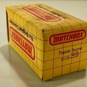 MATCHBOX 39 TOYOTA SUPRA CAR EMPTY BOX