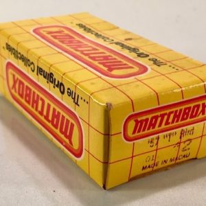 MATCHBOX 42 '57 T BIRD CAR EMPTY BOX