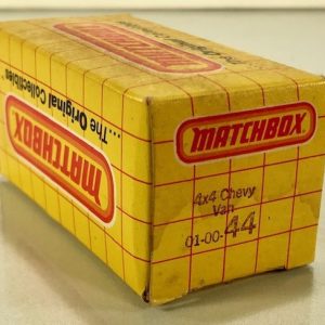 MATCHBOX 44 4X4 CHEVY VAN EMPTY BOX