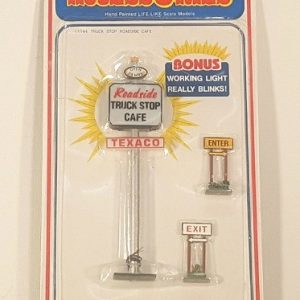 LIFE LIKE 1144 TRUCK STOP ROADSIDE CAFE SIGNS O GAUGE