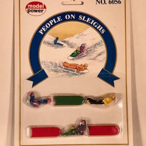 MODEL POWER 6056 PEOPLE ON SLEIGHS O GAUGE