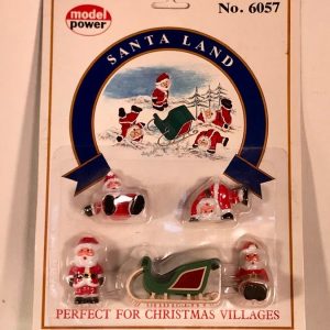 MODEL POWER 6057 LARGE SLEIGH WITH FOUR DIFFERENT SANTAS O GAUGE