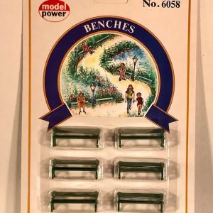 MODEL POWER 6058 PARK BENCHES O GAUGE