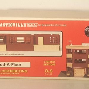 PLASTICVILLE 0550 ADD A FLOOR FOR APARTMENT BUILDING BUILDING KIT - RED